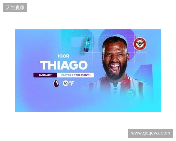 5场攻入5球，伊戈尔-蒂亚戈当选英超1月最佳球员